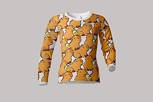 Dry Force Camiseta Infantil CAPIVARINHAS Manga Longa