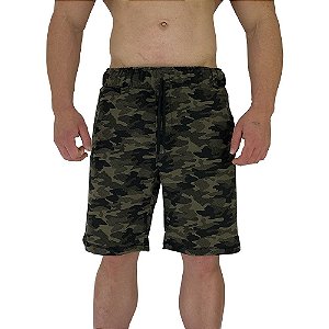 Bermuda Moletom Moletom MXD Conceito Camuflado Jet Selva