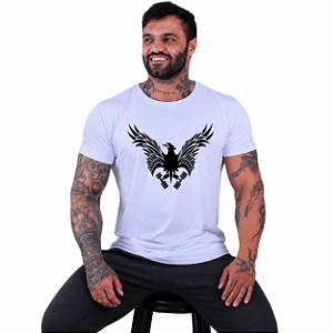 Camiseta Longline Manga Curta A Conceito Fênix Com Halteres