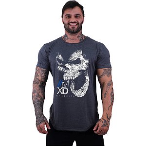 Camiseta Longline Manga Curta Alto Gorilla Skull