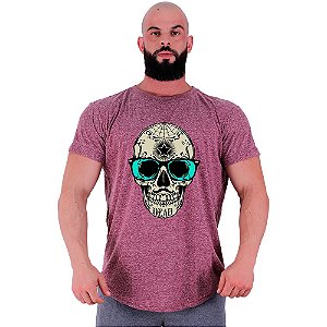 Camiseta Longline Masculina Manga Curta MXD Conceito Caveira Popstar