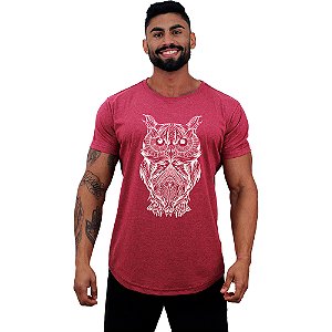 Camiseta Longline Manga Curta MXD Conceito Coruja