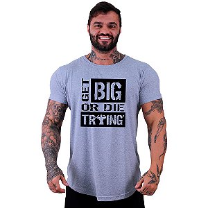 Camiseta Longline Manga Curta MXD Conceito Get Big Or Die Training