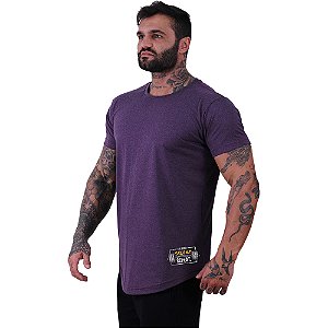 Camiseta Longline Masculina MXD Conceito Estampa Lateral Eat Sleep Squad Repeat