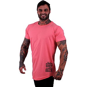 Camiseta Longline Masculina MXD Conceito Estampa Lateral Get Big Or Die Traing