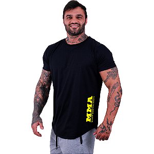 Camiseta Longline Masculina MXD Conceito Estampa Lateral MMA Mixed Martial Arts