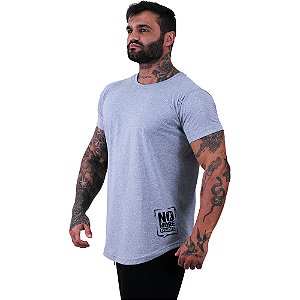 Camiseta Longline Masculina MXD Conceito Estampa Lateral No More Excuses