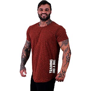 Camiseta Longline Masculina MXD Conceito Estampa Lateral Training Like a Bull