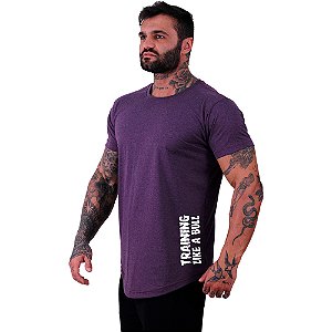 Camiseta Longline Masculina MXD Conceito Estampa Lateral Training Like a Bull