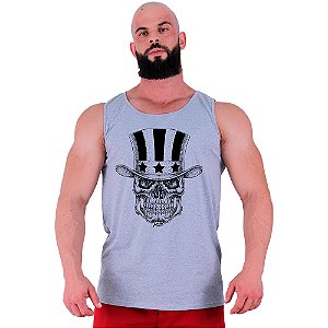 Regata Clássica Tradicional Masculina MXD Conceito Caveira De Cartola