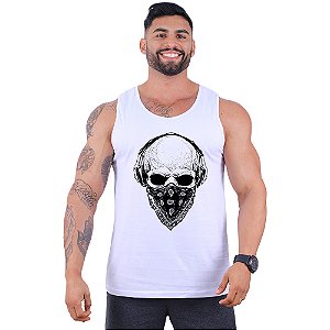 Regata Clássica Tradicional Masculina MXD Conceito Caveira Gangster