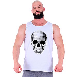 Regata Clássica Tradicional Masculina MXD Conceito Caveira Quadricular