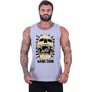 Regata Clássica Tradicional Masculina MXD Conceito Hardcore Skull