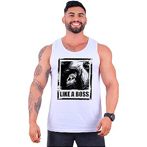 Regata Clássica Tradicional Masculina MXD Conceito Monkey Like A Boss