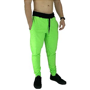 Calça Masculina Moletom MXD Conceito Verde Flúor