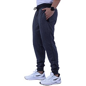 Calça Masculina MXD Conceito Moletom Mescla Preto