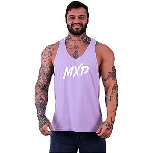 Regata Cavada Masculina MXD Conceito Classic Letreiro Pincelado