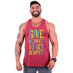 Regata Cavada Masculina MXD Conceito Give Respect To Get Respect