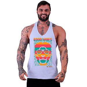 Regata Cavada Masculina MXD Conceito Lion Good Vibes