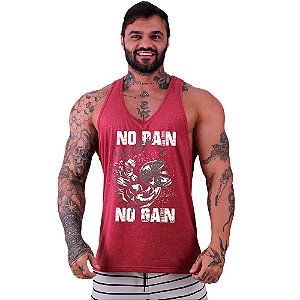 Regata Cavada Masculina MXD Conceito No Pain No Gain Arms