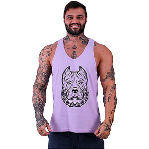 Regata Cavada Masculina MXD Conceito Pitbull Gangster