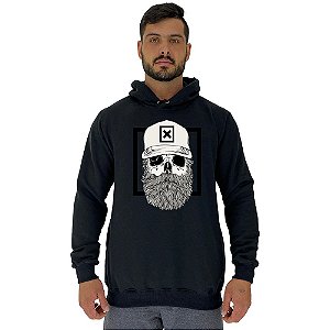 Blusa Moletom Masculino MXD Conceito Com Touca Caveira Boné