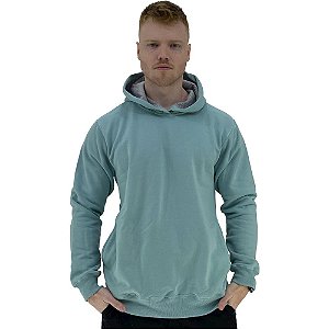 Blusa Moletom Masculino MXD Conceito Com Touca Verde Bebê