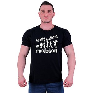 Camiseta Tradicional Masculina Manga Curta MXD Conceito Bodybuilding Evolution