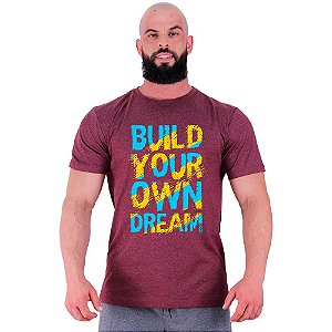 Camiseta Tradicional Masculina Manga Curta MXD Conceito Build Your Own Dream