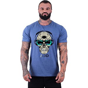 Camiseta Tradicional Manga Curta MXD Conceito Caveira Popstar