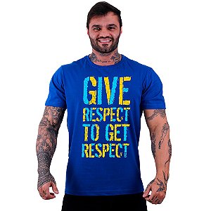 Camiseta Tradicional Masculina Manga Curta MXD Conceito Give Respect To Get Respect