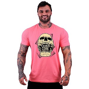 Camiseta Tradicional Masculina Manga Curta MXD Conceito Hardcore Skull