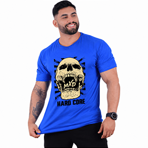 Camiseta Tradicional Masculina Manga Curta MXD Conceito Hardcore Skull