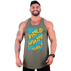 Regata Longline Masculina MXD Conceito Build Your Own Dream Construa Seu Próprio Sonho