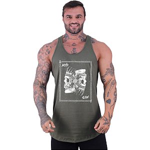 Regata Longline Masculina MXD Conceito Caveira Indígena
