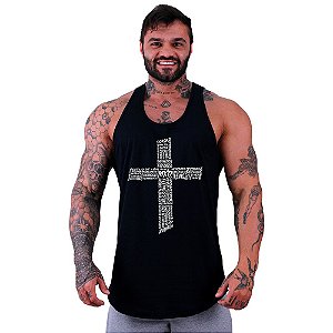 Regata Longline Masculina MXD Conceito Crucifixo Motivacional