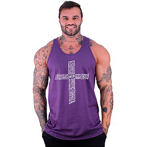 Regata Longline Masculina MXD Conceito Crucifixo Motivacional