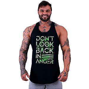 Regata Longline Masculina MXD Conceito Dont't Look Back In Anger Não Olhe Para Trás Com Raiva