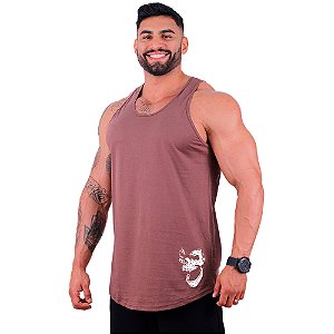 Regata Longline Masculina MXD Conceito Estampa Lateral Gorila