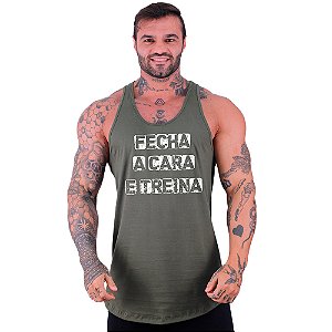 Regata Longline Masculina MXD Conceito Fecha a Cara e Treina