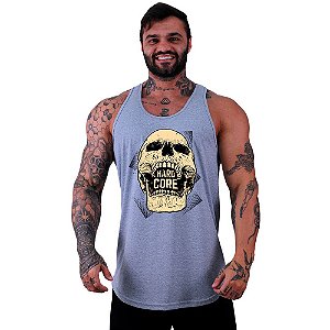 Regata Longline Masculina MXD Conceito Hardcore Skull Caveira