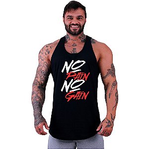 Regata Longline Masculina MXD Conceito No Pain No Gain