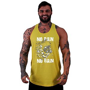 Regata Longline Masculina MXD Conceito No Pain No Gain Bíceps