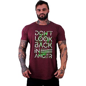 Camiseta Longline Manga Curta MXD Conceito Don't Look Back In Anger