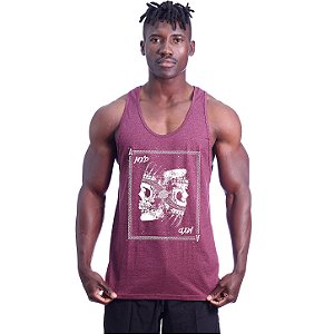 Regata Menos Cavada Masculina MXD Conceito Caveira Indígena