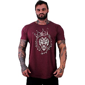 Camiseta Longline Masculina Manga Curta MXD Conceito King Lion