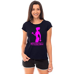 Camiseta Babylook Feminina MXD Conceito Ladies Gym Academia Feminina