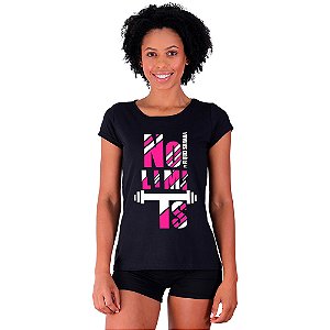 Camiseta Babylook Feminina MXD Conceito No Limits Sem Limites