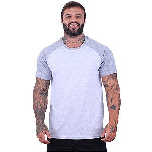 Camiseta Tradicional Masculina MXD Conceito Mescla Tradicional e Alvejado