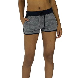 Shortinho Feminino Moletinho MXD Conceito Mescla Escuro